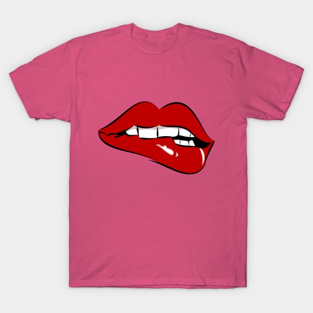 Red Lips T-Shirt by Aari